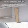 Car Sun Visor Clip Glasses Cards Case Auto Sunglasses Visor Glasses Holder Sunglasses Bracket Holder Pu Leather Glasses Support