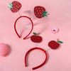 4Pcs Fruit Decor Headbands Cartoon Watermelon Cherry Strawberry Headpiece Spring Design Hair Hoop Headdress