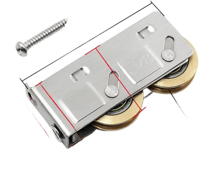 Stainless Steel 828 Type Pulley Sliding Door Window Roller Wheels Aluminum Alloy Glass Window Hardware Accessories