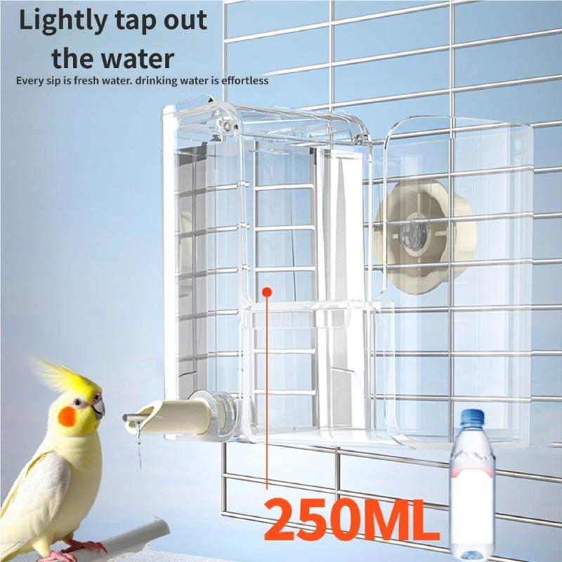 MultiPurpose Bird Feeder Water Dispenser Automatic Parrots Drinking Dispenser Feeder Watering Feeding Supply A0KF