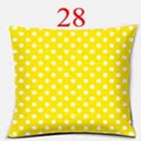 Bright Yellow Simple Geometric Series Pillow Gift Home Office Decoration  Bedroom Sofa Car Cushion Cover