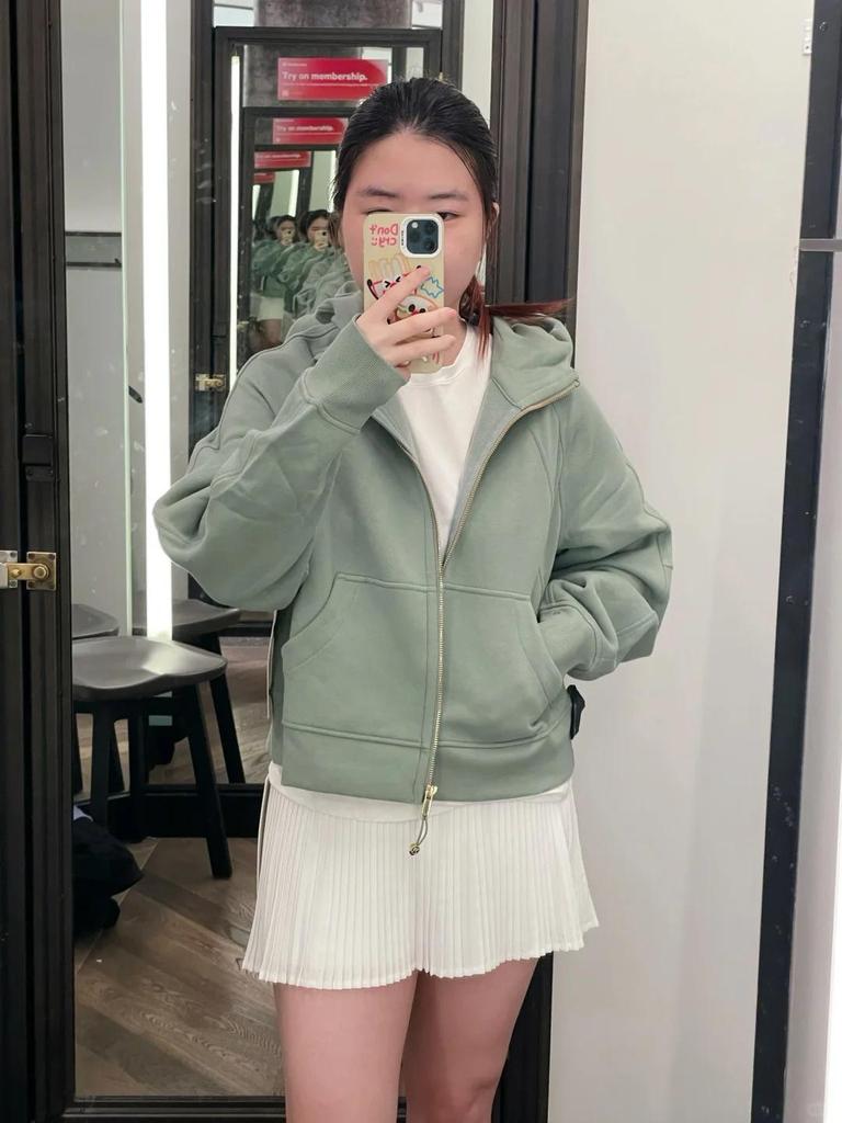 Women's Casual Cotton Zipper Hoodie - Autumn/Winter Yoga & Fitness Wear