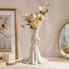 Creative Dress Shape Mermaid Tail Vase 3D Printed Elegant Flower Vase Home Decor Desktop Ornaments Living Room