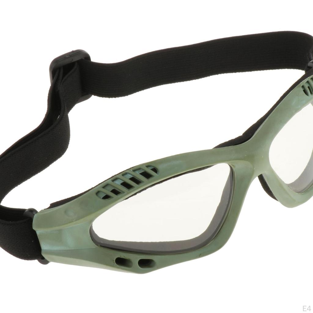 Safety Goggles, Anti Fog Glasses with Adjustable Strap for Riding Hunting Cycling