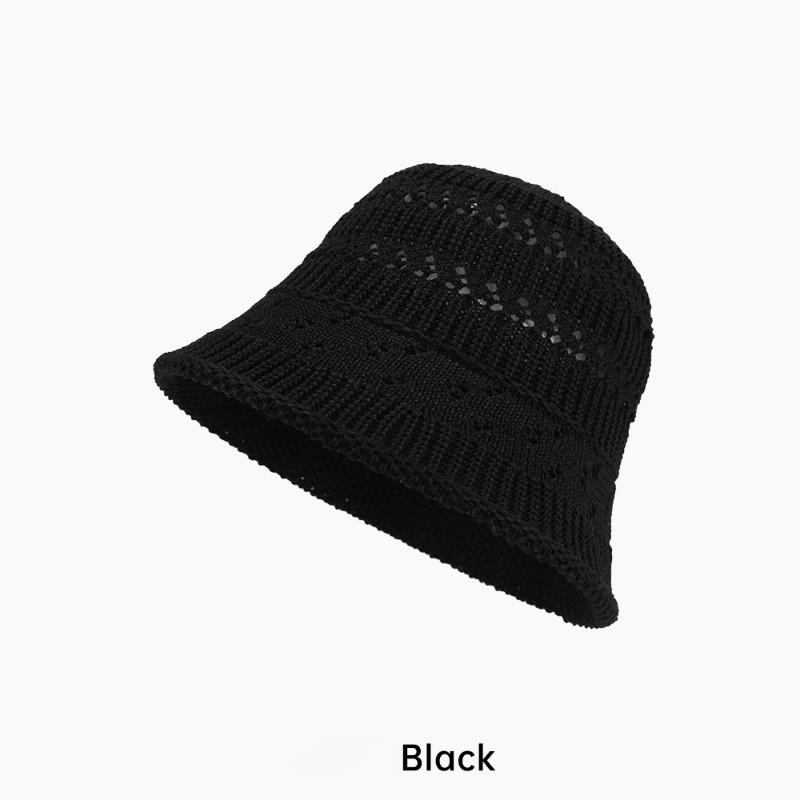 Spring and Summer Knitted Women's Countryside Vacation Travel Fisherman Hat Bucket Hat BeachBreathable  Panama Caps Wholesale