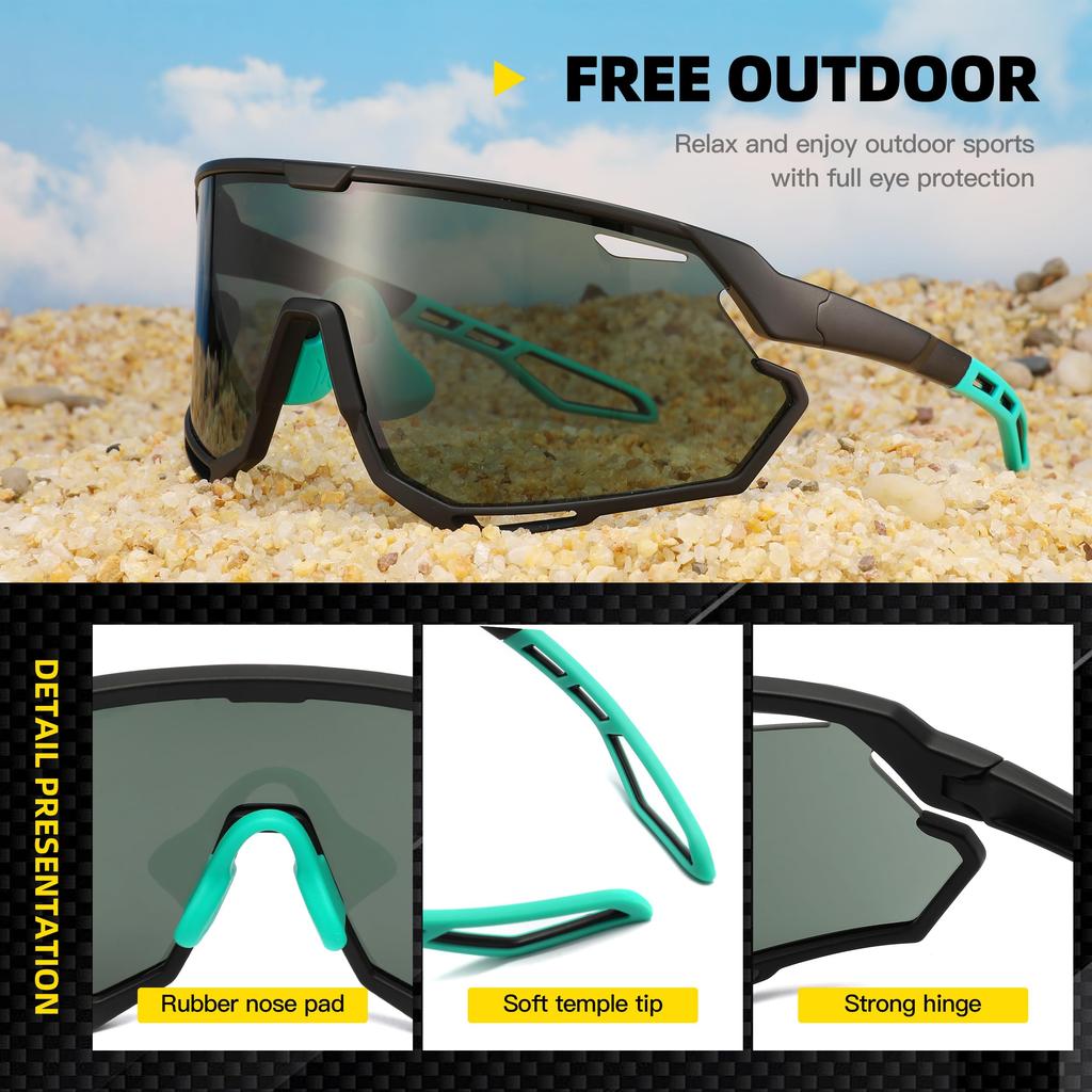 Sportowe Okulary Rowerowe Szosowe Okulary MTB na Rower Górski do Baseballu [SINSPORT Eyewear] Okulary Przeciwsłoneczne, Oprawka, Okulary, Bieganie, Wędkarstwo, Piesza Turystyka,