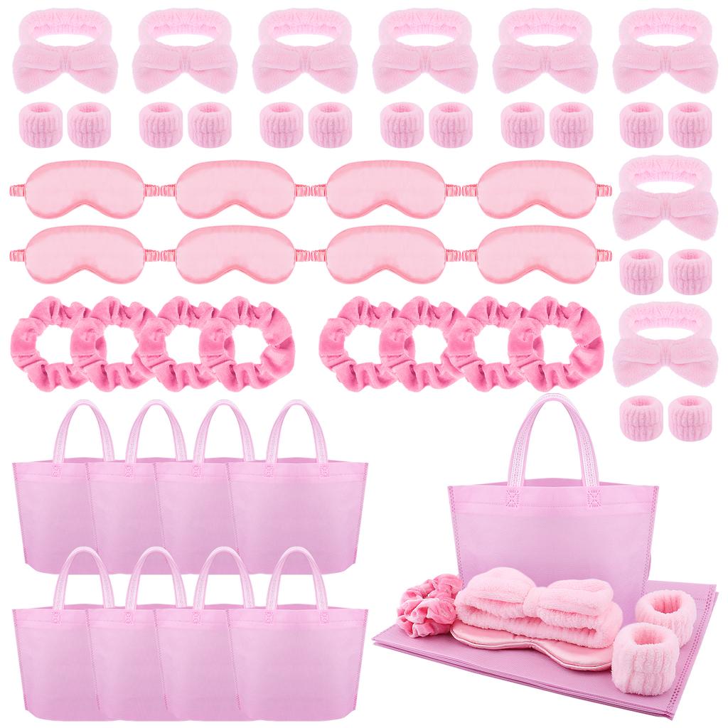 48 Pcs Sleepover Party Supplies For Girls Eye Mask Spa Supplies Sleeping Stuff Accessories For Slumber Party Favors Gifts