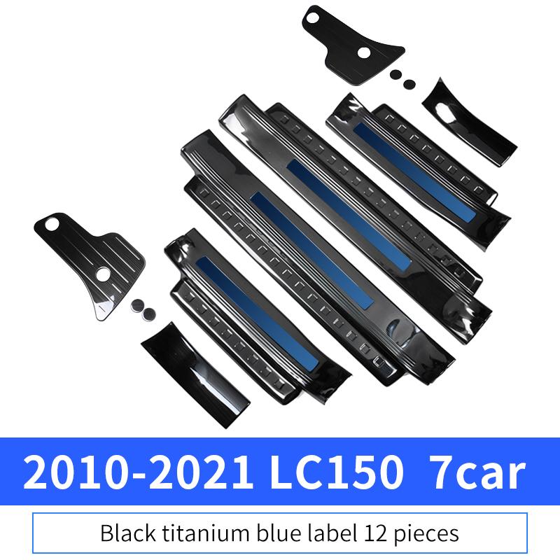 For Toyota Land Cruiser Prado 150 Lc150 Fj150 2010-2023 Tuning Interior Decoration Accessories Stainless Steel Threshold Panel