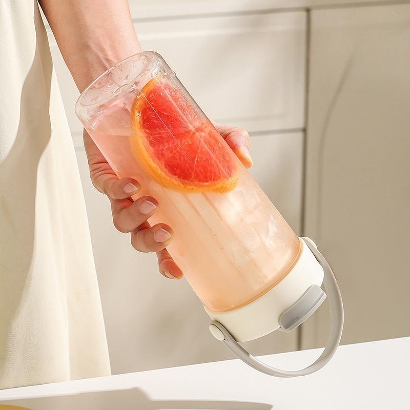 Large Capacity Water Bottle with Straw Inspirational Sports Water Cup Leak Proof Plastic Outdoor Travel Fitness Kettle