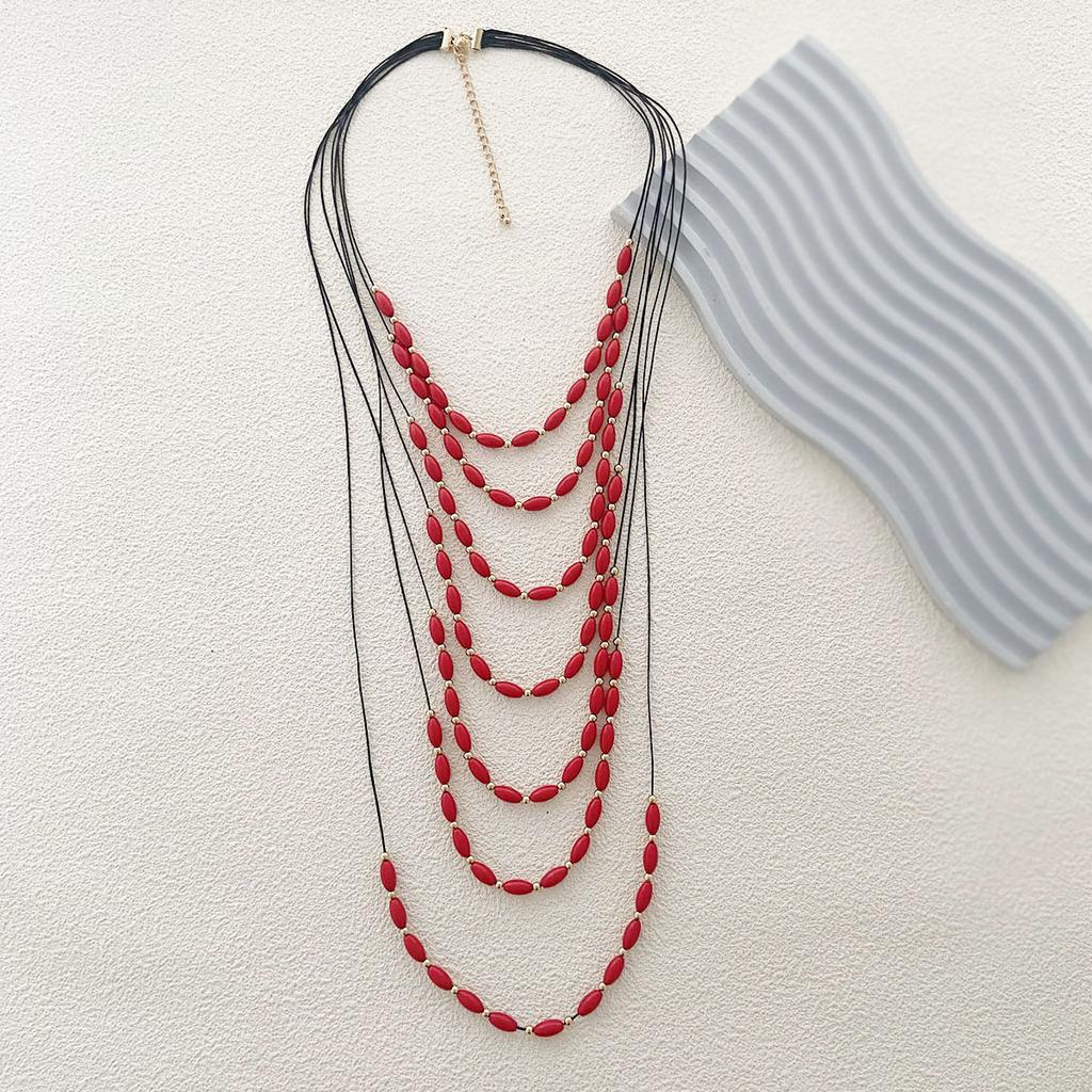 Bohemian Personality Retro Style, Multi-layer Beading, Stacked with Long Necklaces, Temperament and Versatile Women's Style