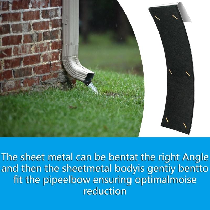 Pack of 2 Multipurpose Rain Gutter Silencers with Adjustable Designs Convenient Portable Accessory for Noise Control