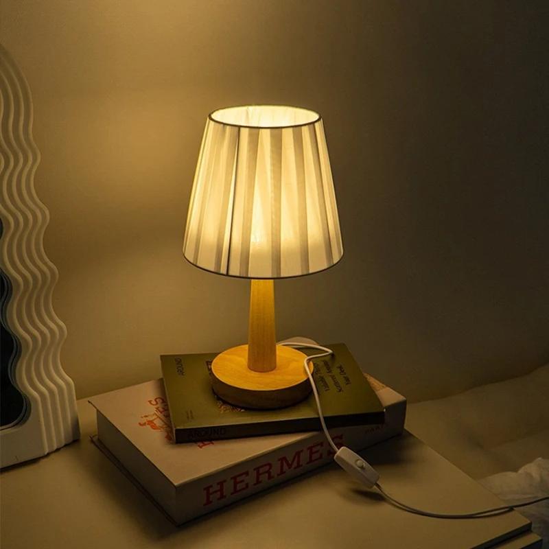Xiaomi Nordic Plise Masa Lambası Kendin Yap Katlanabilir 5V USB 220V Sanat Atmosferi Yatak Odası Başucu Gece Lambası Ev Dekorasyonu