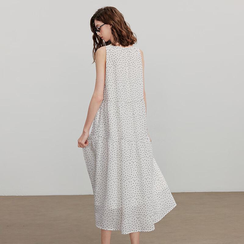 Chuyu Women's 2025 Polka Dot A-Line Sling Dress