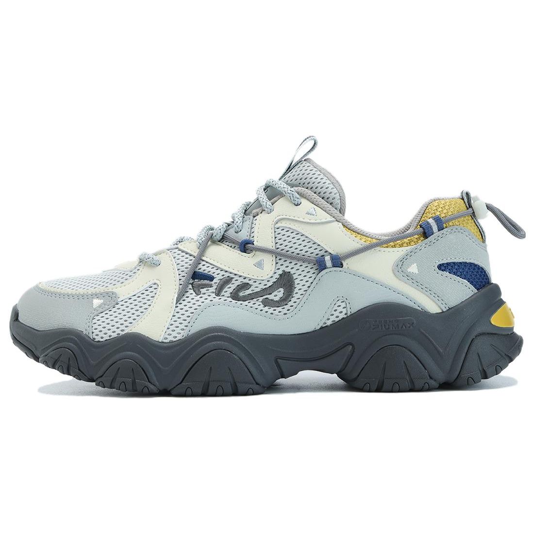 

Fila Сетчатые кожаные спортивные удобные туфли Fluid 4 с кошачьей лапкой, низкий верх, повседневная обувь для образа жизни, мужские кроссовки, серо-капля воды F12M332113FOQ 40