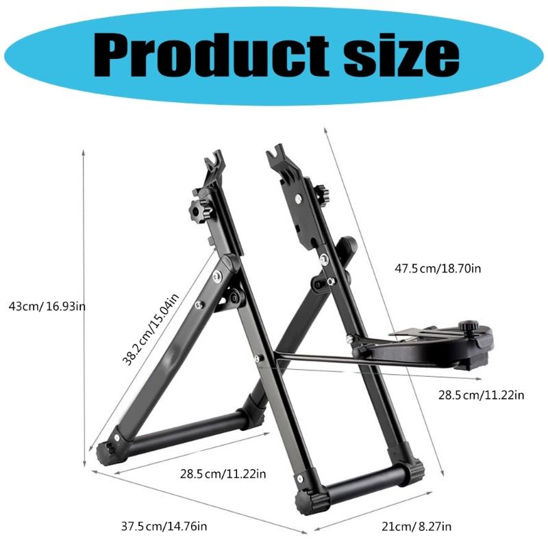 Bicycles Wheel Maintenance Wheel Truing Stand Foldable Mechanic Truing Stand Bike Wheel Holder, Bike Tire Truing Stand