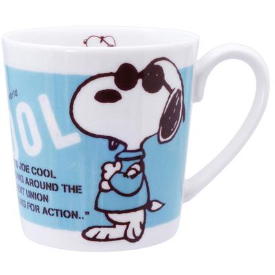 Kanesho Pottery [Peanuts] Tazza Grande Snoopy, Circa. 350ml, Joe Crew Blue, Fatto in Giappone, 604181
