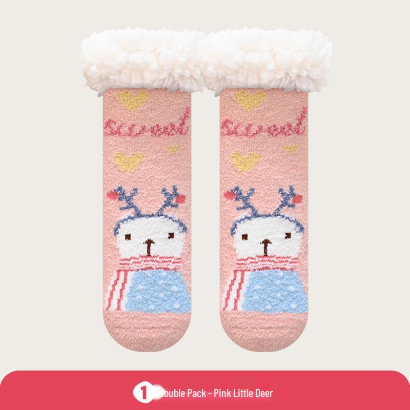 

Children s Non-slip Warm Floor Socks for Autumn and Winter XL 4-7 Years (15-18cm)