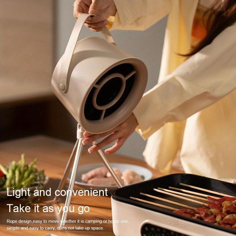 40W Adjustable Angle Portable Hood USB Rechargeable Kitchen Mini Desktop Range Hood Indoor BBQ Hot Pot Fume Extractor