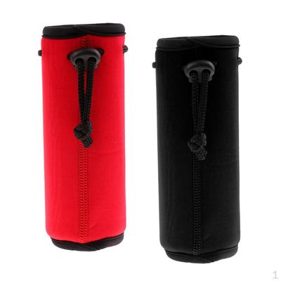 Set of 2 Neoprene Bottle Cover Carry Bag Thermal Insulation Insulating Case Protective