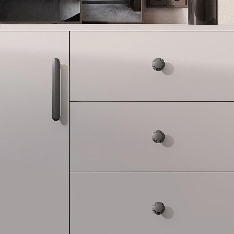 High End Golden Wardrobe Door Handle Modern Drawer Knob Simple Cabinet Handle Fashionable Zinc Alloy Solid Circular Handle