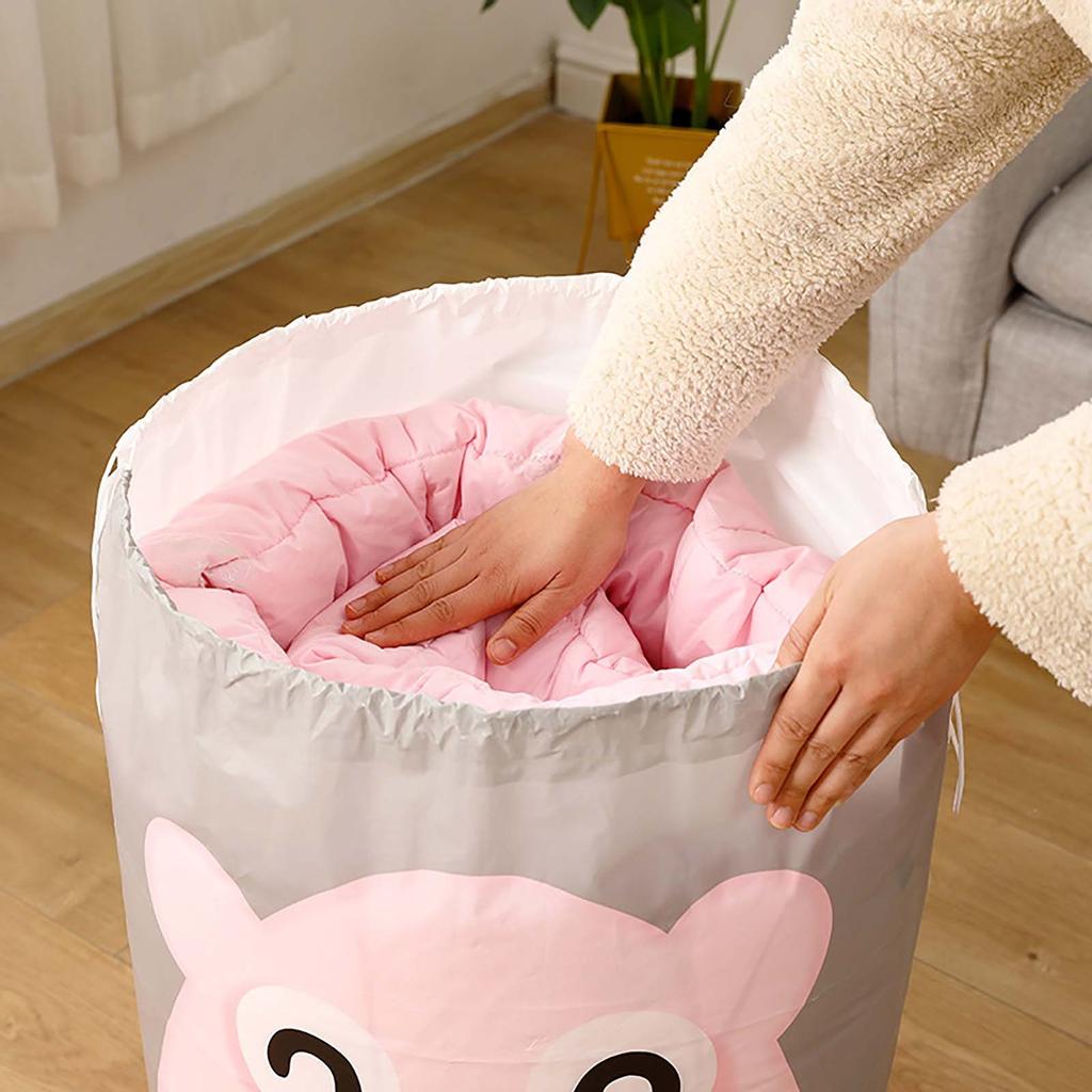 New PEVA Cylindrical Print Quilt Clothing Finishing Bag