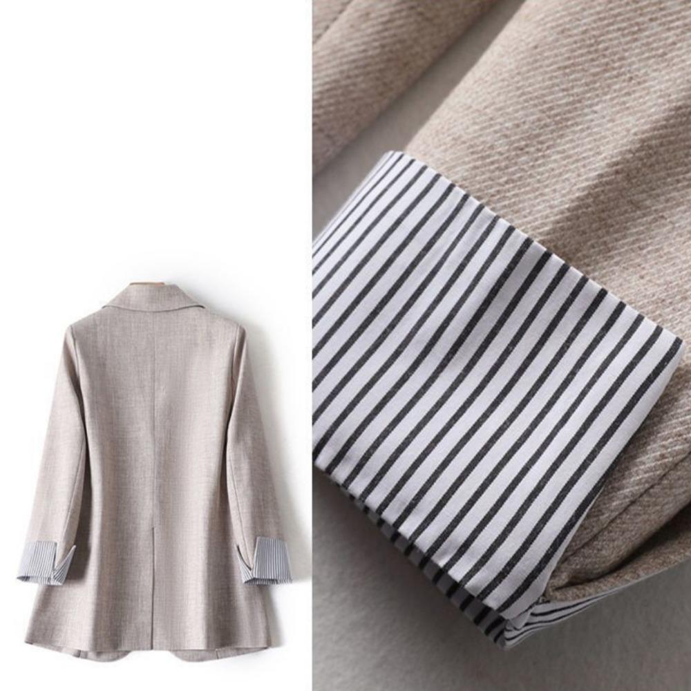 Ladies Long Sleeve Spring Casual Blazer 2026 New Fashion Business Plaid Suits Women Work Office Blazer Women Coats Woman Jacket