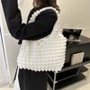 Personalized Folded Bubble 2025 Spring New Casual Fashion Large Capacity One Shoulder Hand Carry Underarm Portable Tote Bag