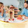 Donut Display Stand 4 Pieces Acrylic Non-Slip Dessert Table Bagels Tower Party Food Display For Birthday Wedding Baby Shower
