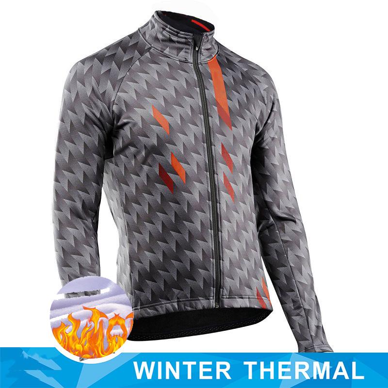 Men 2026 Winter Velvet Warm Cycling Clothing Suit Set Thermal Fleece Bicycle Jersey Set MTB Warm Bike Jersey Set Ropa