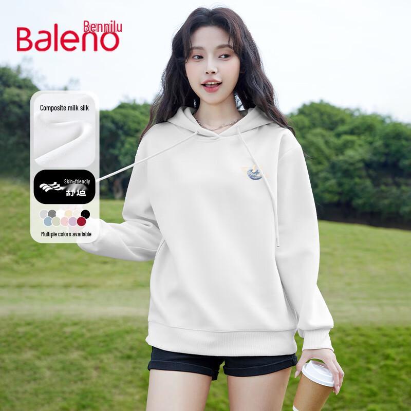 Baleno Women's Milk Silk Hooded Sweatshirt