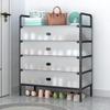 Sturdy Dustproof Multi-Layer Shoe Rack: Durable, Thickened, Large Capacity Storage Cabinet for Dorm or Rental Room.
