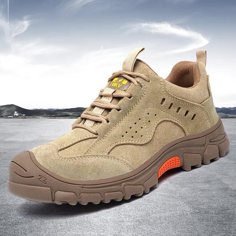 Bozong Men s Anti-Smash Anti-Puncture Safety Shoes 41