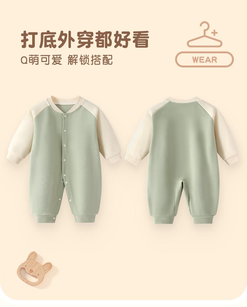 Baby Clothes 2025 New Baby Long Sleeve Jumpsuit Spring and Autumn Crawler Clothes Newborn Cotton Clothes Outdoor Autumn Clothes