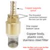 Copper Tower Bottom Valve with Filter Screen Check Valve Self-priming Pump Inlet Filter Anti Backflow Spring Insertion Pipe