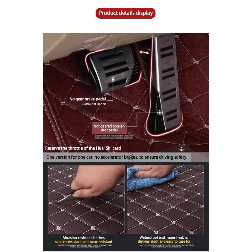 Best Car Floor Mats For Nissan Micra March Renault Pulse K13 2010 2011 2012 2013~2020 Non-slip Carpet For Car Waterproof Floor