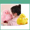 Cute And Fluffy Plush Toy Adorable Fat Duck With Headscarf And Pink Pig Soft And Huggable 30cm