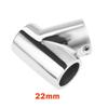 Boat 22/25/30/32mm 60 Degree Left 3 Way Boat Hand Rail Fitting Fits Pipe/Tube Marine Grade 316 Stainless Steel