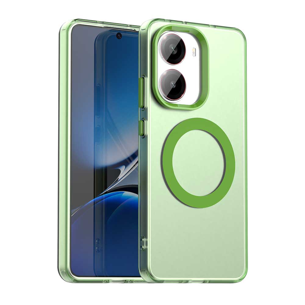 Magnetic Wireless Charging Case For Xiaomi Poco X7 Pro X6 Pro 5G Cover Candy Colors Transparent Back Shell