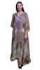 Phagun Butterflies & Leopard Animal Skin Beach Kaftan Bikini Cover Up Womena    S Maxi Dress Long