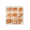 Copper Gasket Boxed Multistandard O Shaped Copper Gasket Combination Oil Plugging and Sealing Ring Combination 1 Box 200pcs