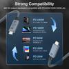 PD 3.1 240W USB4 Cable For Thunderbolt 3/4 8K HD 40Gbps 48V 5A Fast Charging USB Type C Data Cord For MacBook iPad Phone Laptop