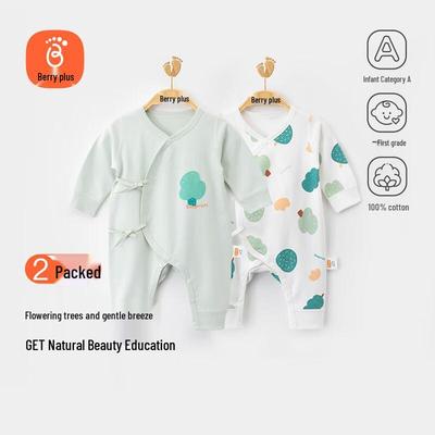 Newborn 2-Piece Pure Cotton Long-Sleeve Bodysuit Set