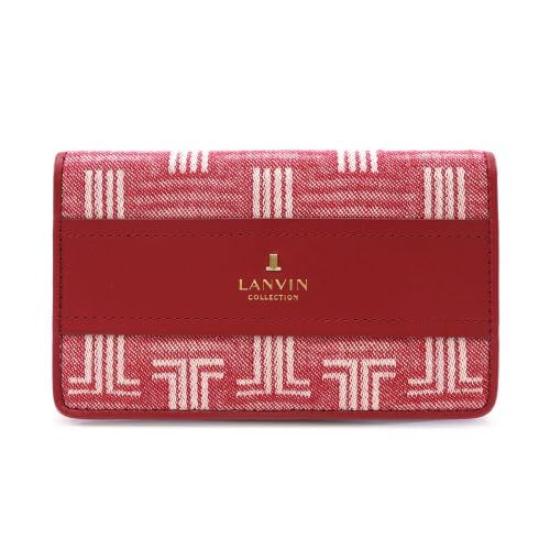 

Lanvin Collection Card Case Jean Purse 65-6404 Women s Red