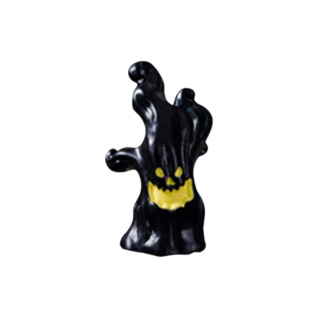 Halloween Ball Resin Figurine with and Pumpkin for Tabletop Shelf Decor