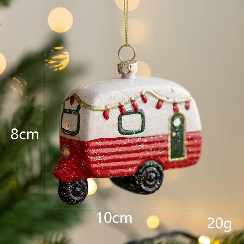 

Christmas Colored Shaped Ball Christmas Tree Decorative Pendant Christmas Gift Bag Car House Snowman Garland Pendant Wholesale