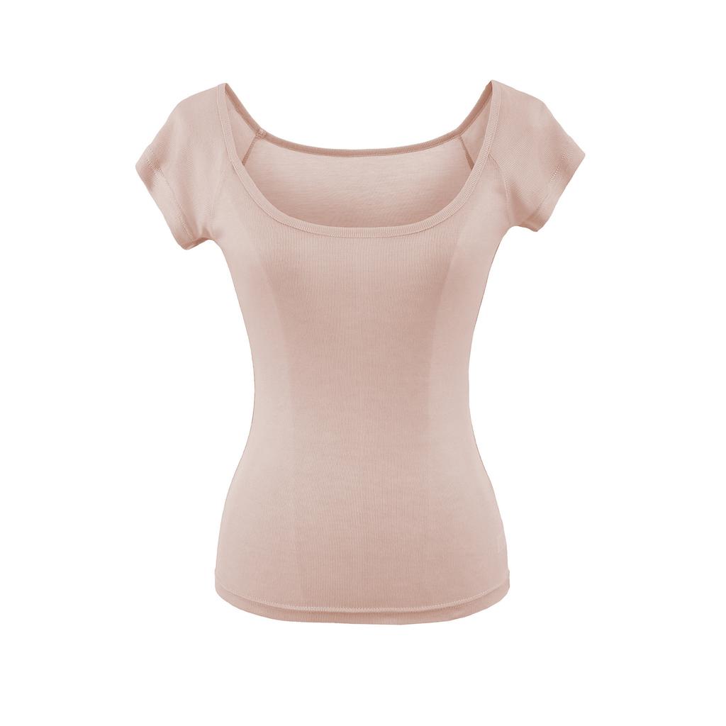 Crew neck short-sleeved T-shirt women's summer new American Spice Girl style solid color slim-fitting and thin bottom top