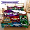 Pirate Anime Pattern Bedding Quilt Set Quilt Cover Pillowcase Home Decoration Gift (1 * duvet cover + 2 * pillowcase, without core)