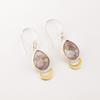 Pink Opal Turquoise Gemstone 925 Sterling Silver Handmade Jewelry Earrings 1.5" EE-162-40