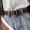 Belt Women'S Decorative Waist With Dress Suit Belt Student Belt Tide Round Buckle