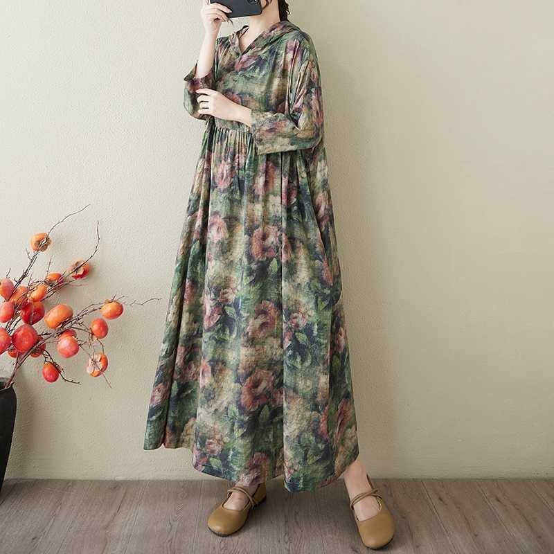 Women's Monochrome Long Dress